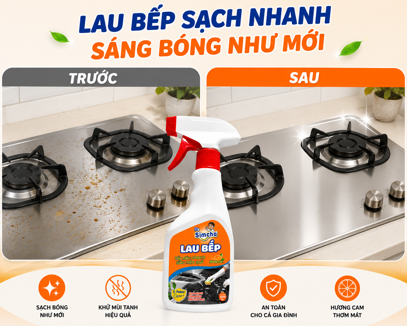 Dung Dịch Vệ Sinh Bếp - Tẩy Sạch Dầu Mỡ, Bám Dính Cứng Đầu 8 8b789109 d6d1 4017 a84b 44ddfc665f03